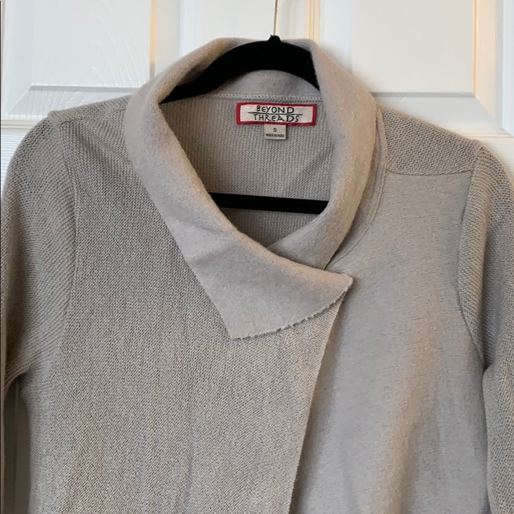 Beyond Threads Asymmetrical Alpaca Cardigan - image 2